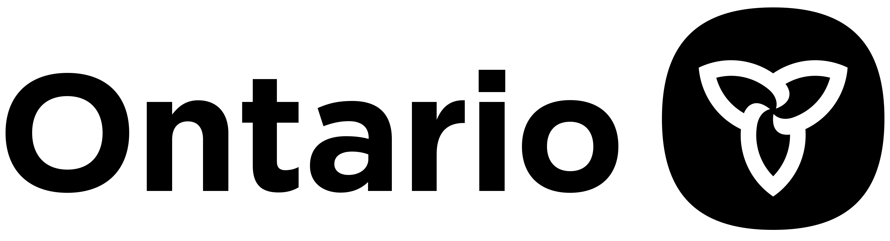 Province of Ontario logo, consisting of a trillium and text.
