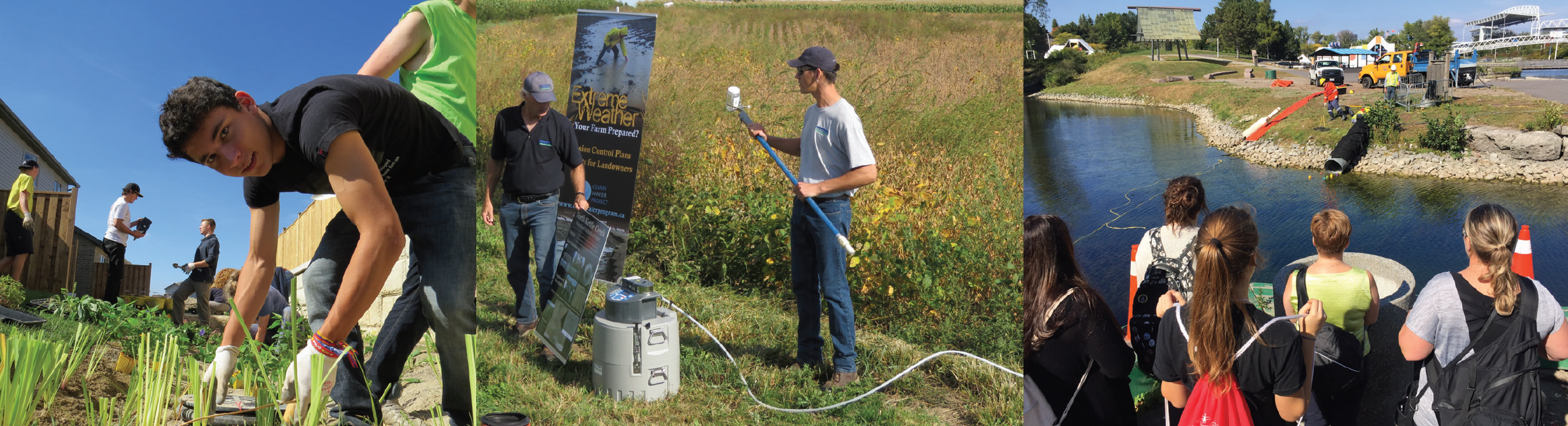 SHSM Banner Teenagers engaged in environmental education
