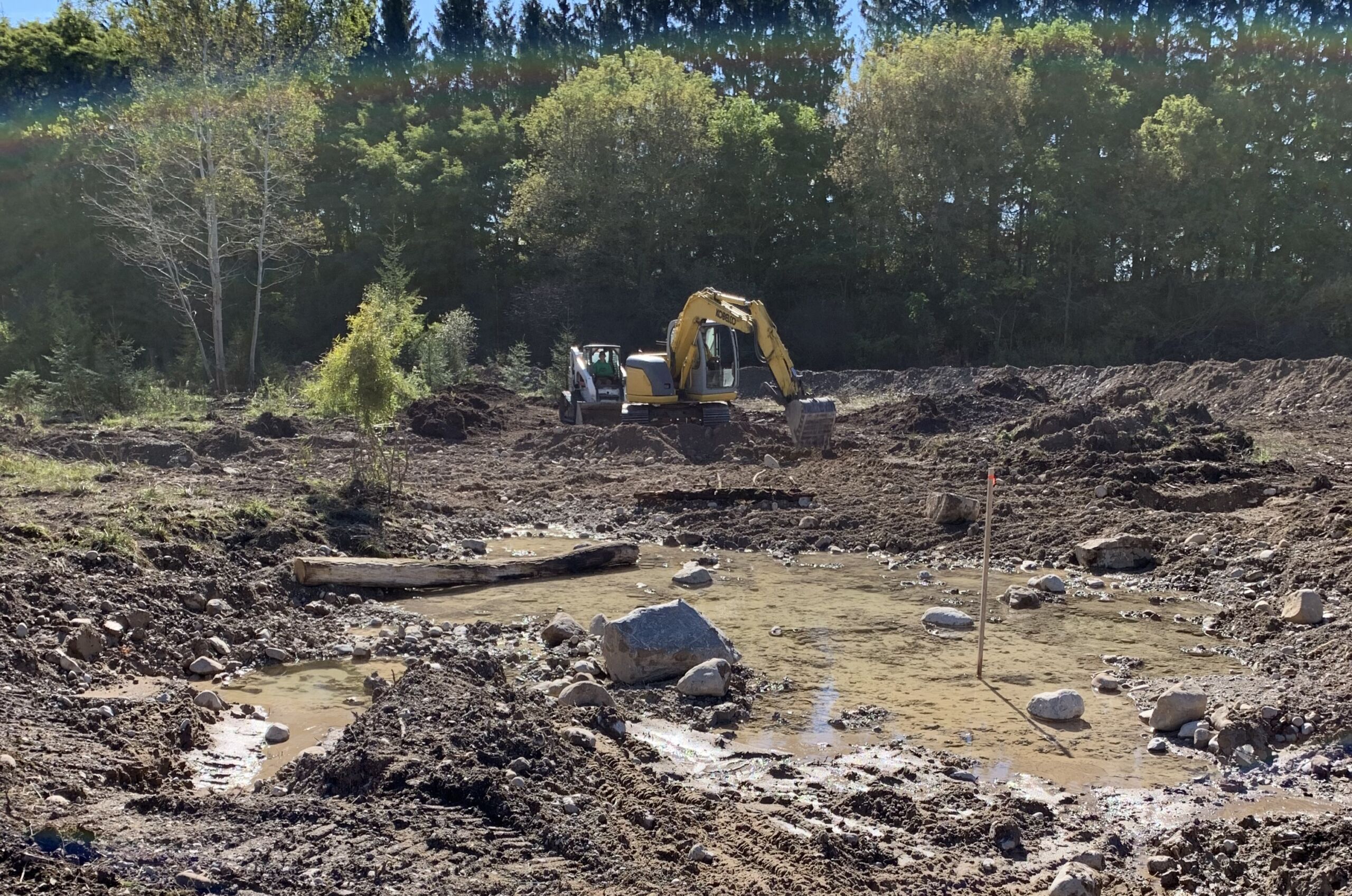 wetland creation work in progress Cade Tract cropped